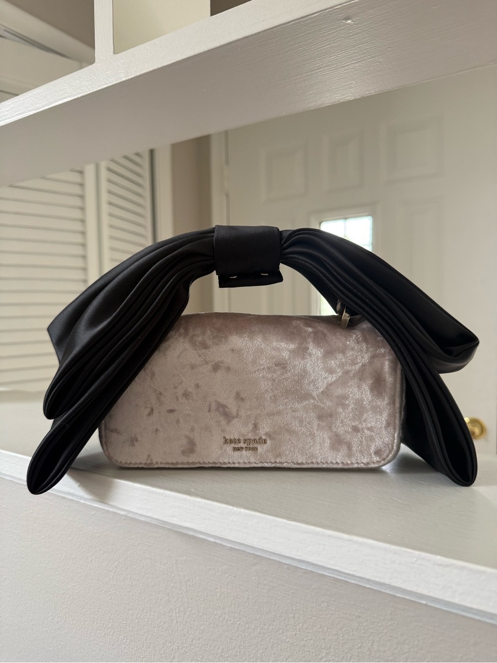 kate spade Bowie Velvet Mini Top Handle
